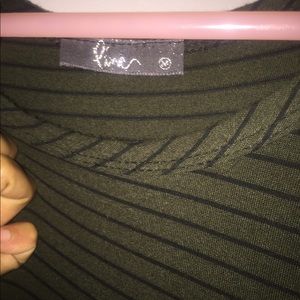 Olive green T-shirt dress